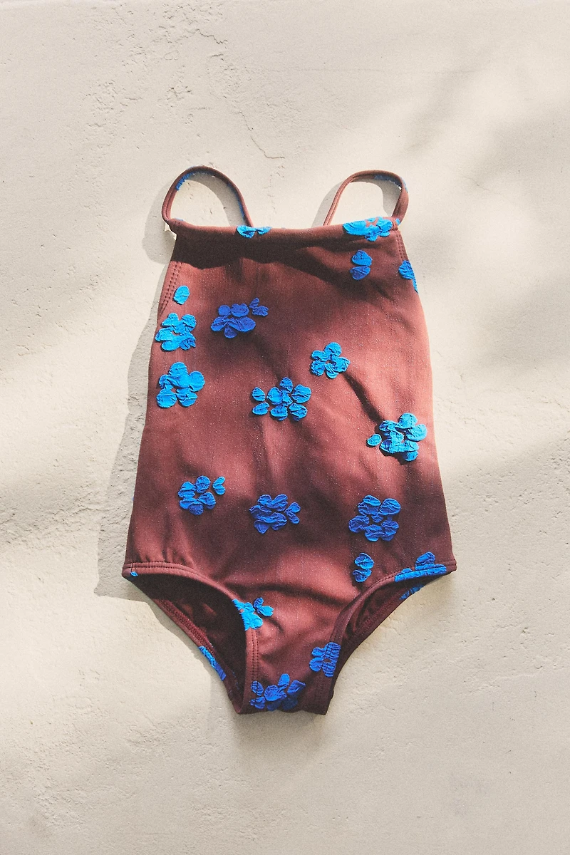 KIDS’ FLORAL BEACH SWIMSUIT