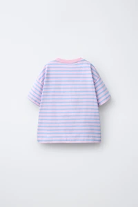 STRIPED MICKEY & MINNIE MOUSE © DISNEY T-SHIRT