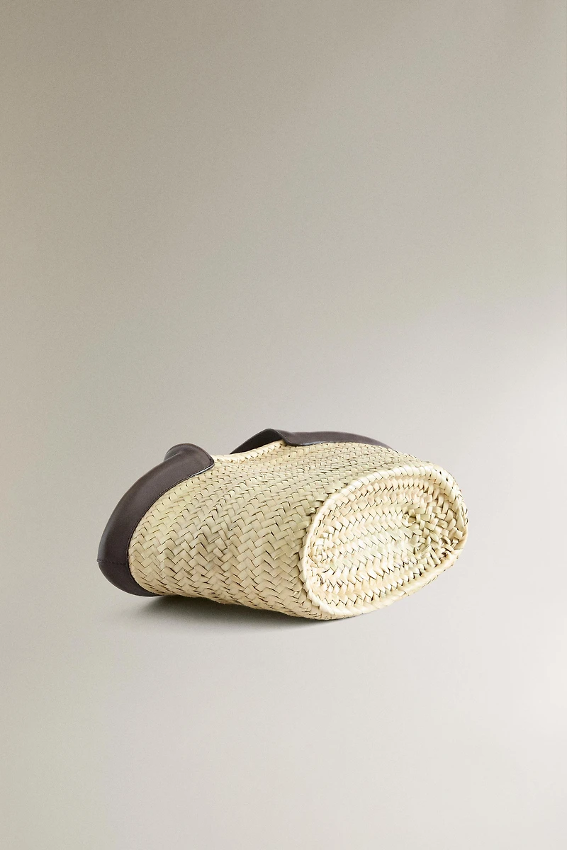 PETIT SAC CABAS DÉTAIL CUIR