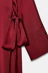 ROBE SATINÉE À NŒUD ZW COLLECTION