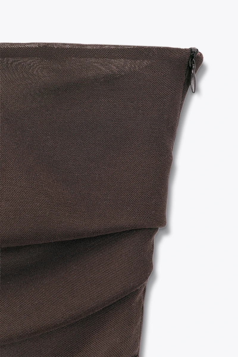 LIMITED EDITION DRAPED STRAPLESS LONG DRESS
