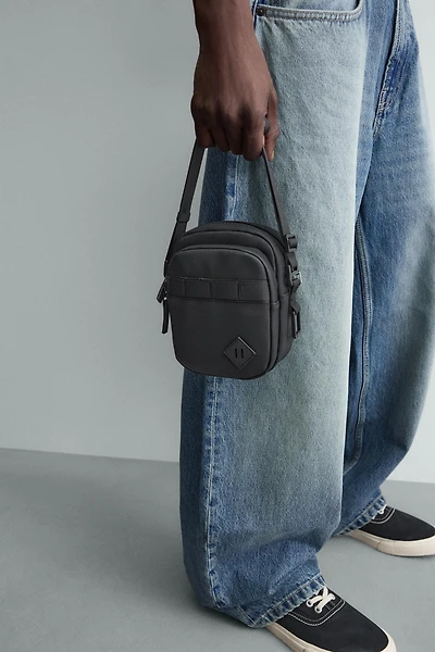 RUBBERIZED CROSSBODY BAG