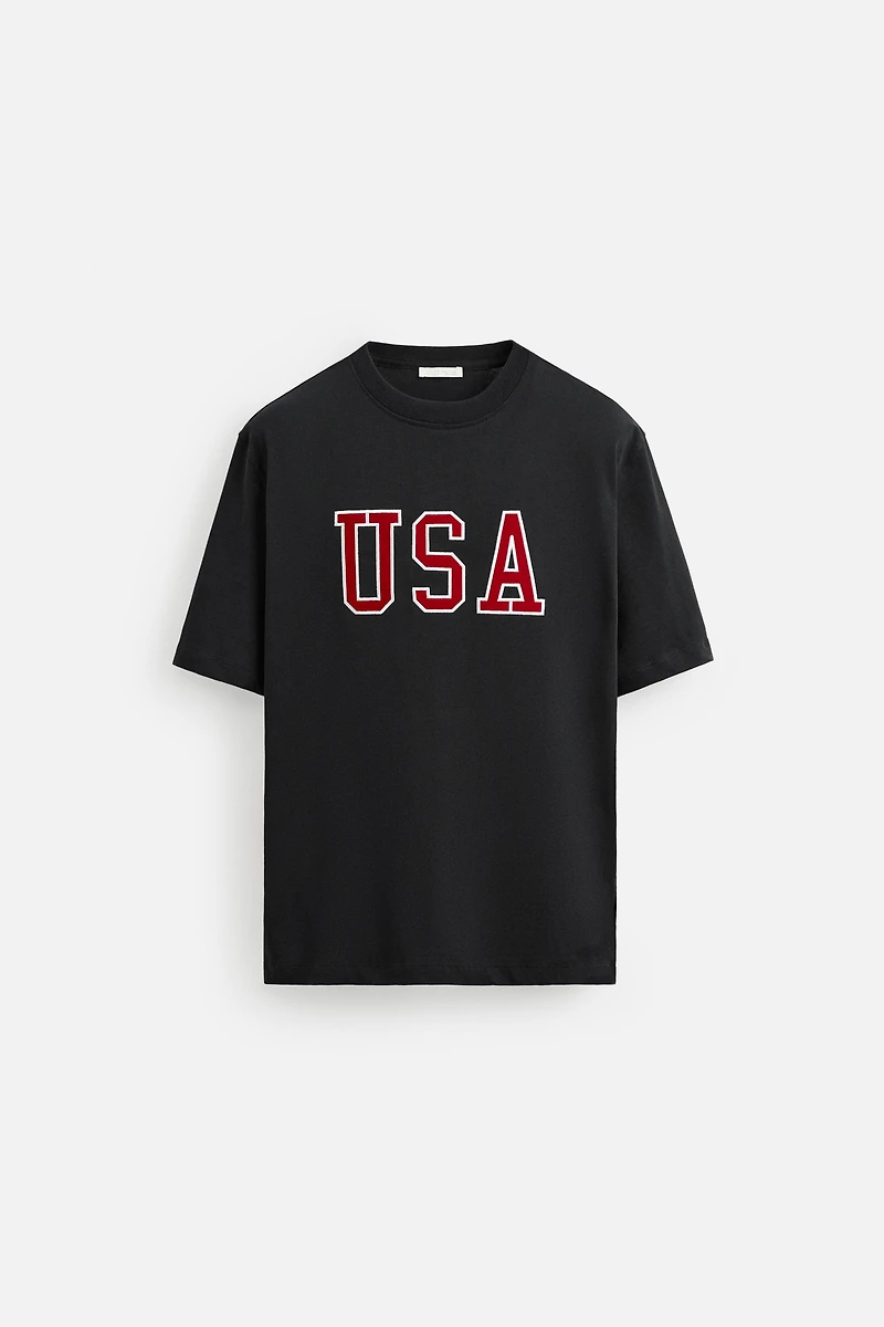 PATCH TEXT T-SHIRT