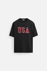 PATCH TEXT T-SHIRT