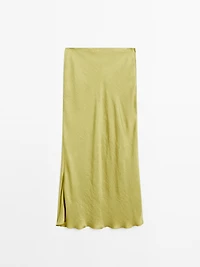 Long flowing satin skirt - STUDIO