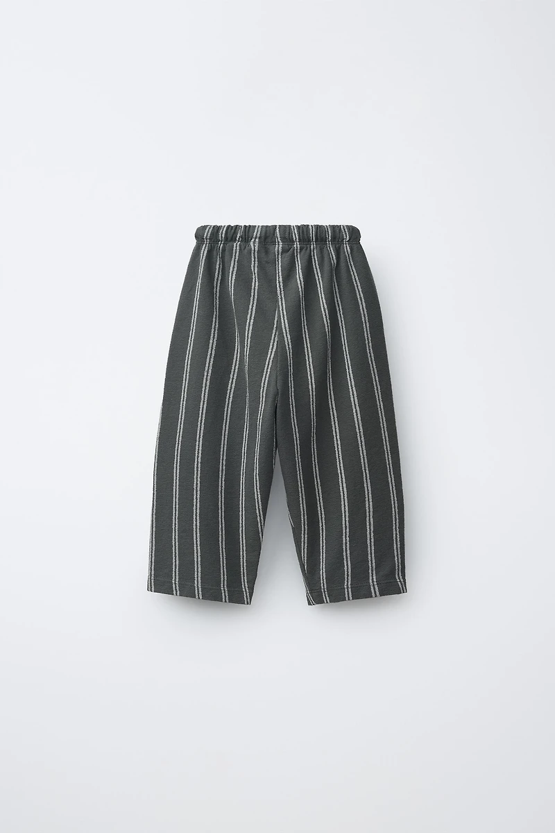 STRIPED RELAXED PANTS