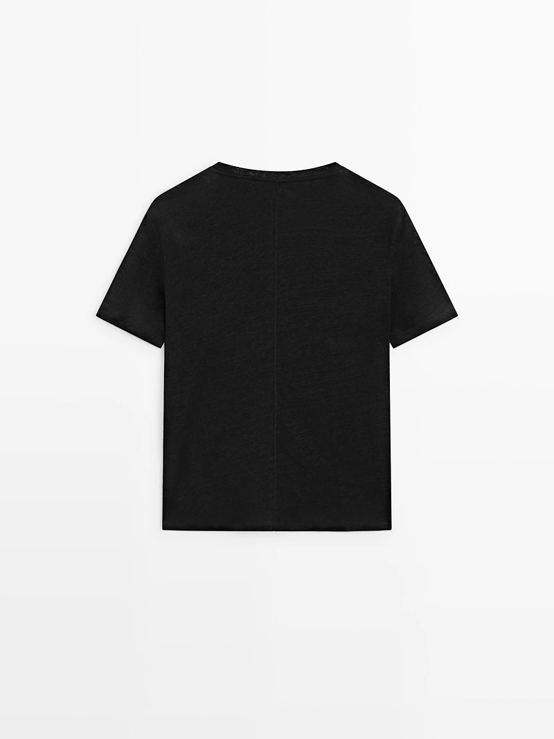 Linen short sleeve T-shirt