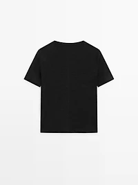 Linen short sleeve T-shirt