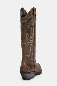 LEATHER COWBOY BOOTS