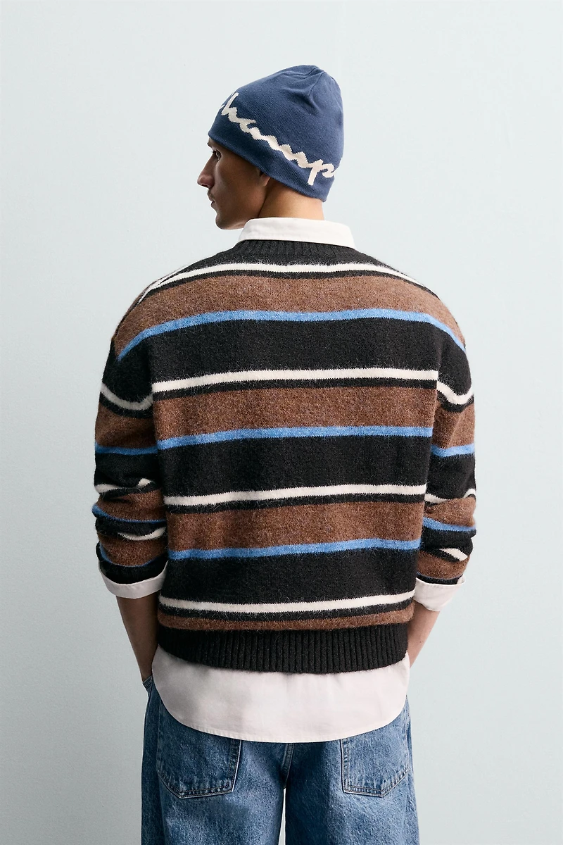PULL RAYÉ PIÈCES CHAMPION ® X ZARA