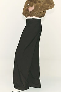 DOUBLE WAIST STRAIGHT LEG PANTS