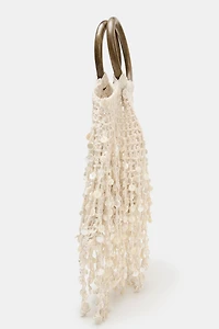 BEADED BUCKET BAG
