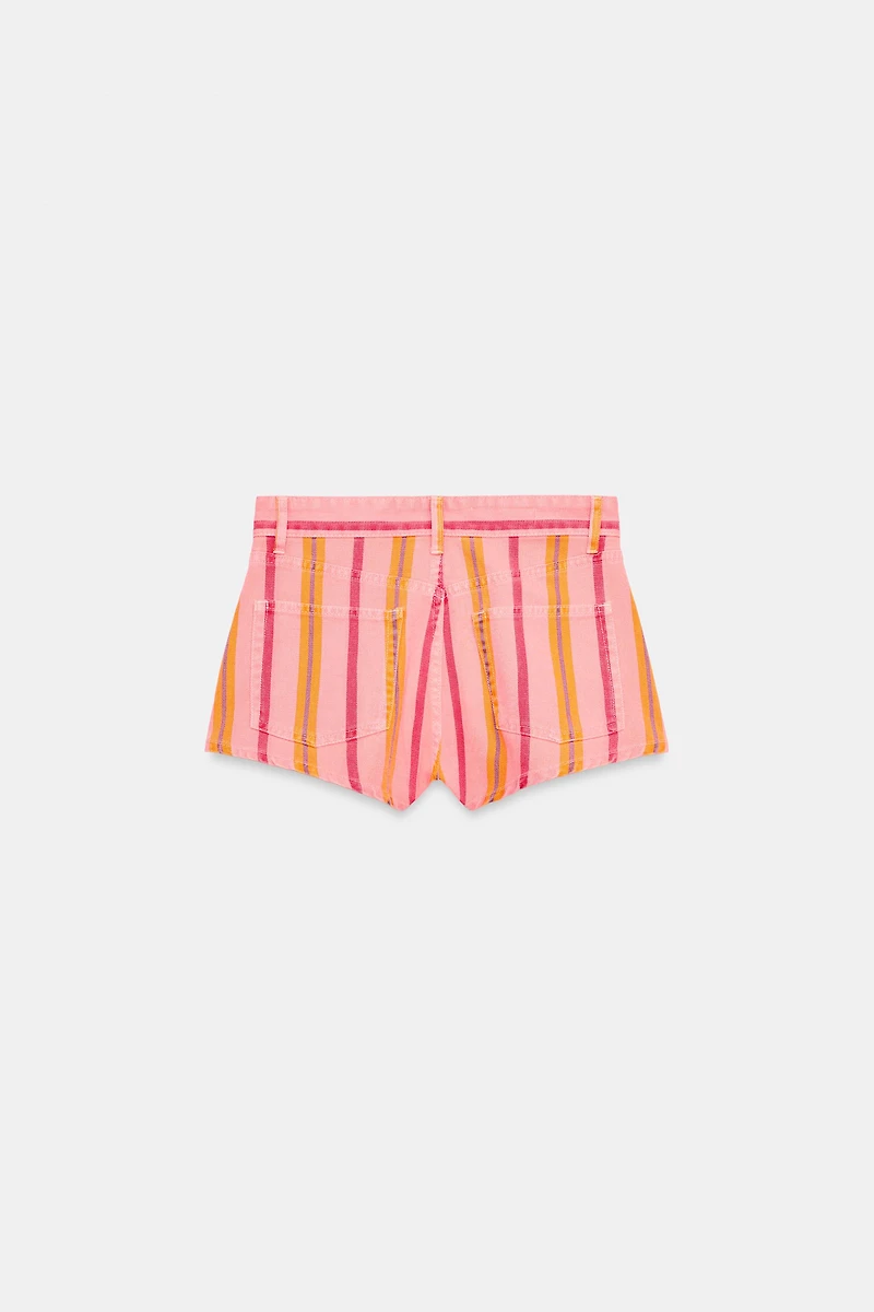 SHORT MINI À RAYURES