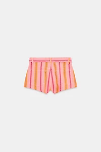 SHORT MINI À RAYURES