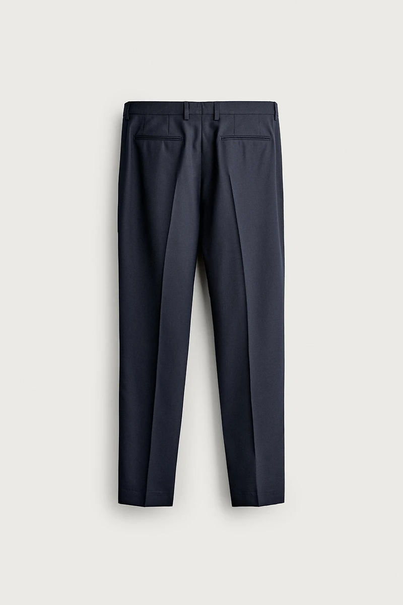 WOOL REGULAR FIT SUIT PANTS