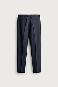 WOOL REGULAR FIT SUIT PANTS