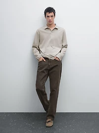 Polo effet usé 100 % coton