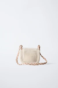 FAUX FUR CROSSBODY BAG