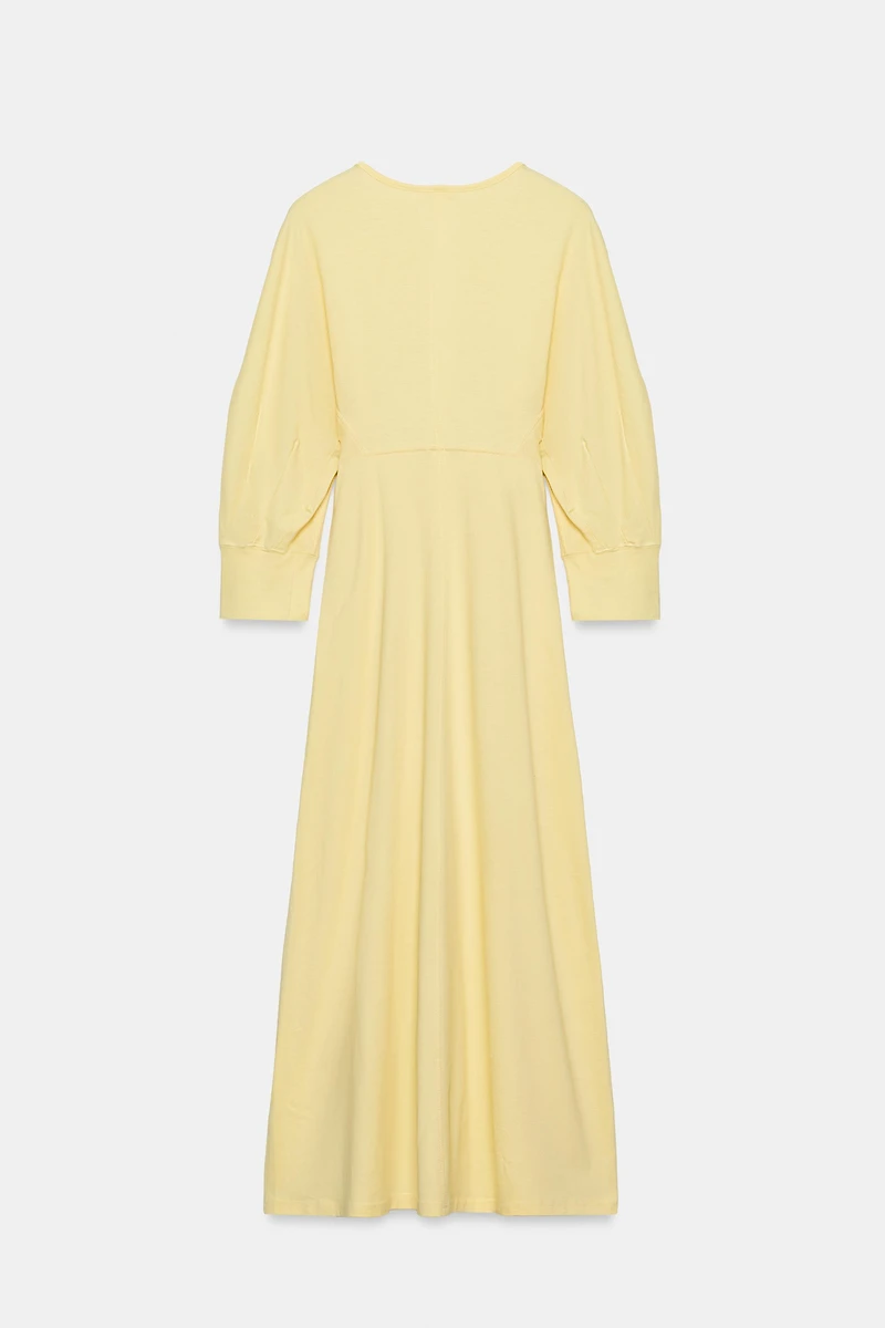 BUTTONED MIDI DRESS