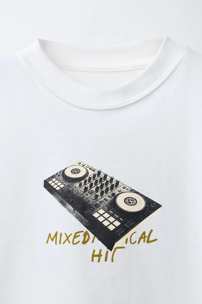 MUSIC PRINT T-SHIRT
