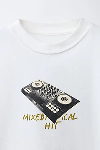MUSIC PRINT T-SHIRT