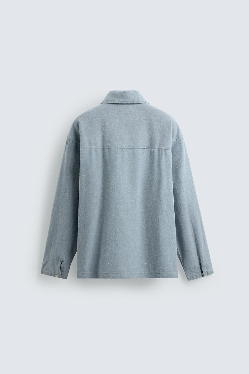 LIGHTWEIGHT DENIM POLO SHIRT