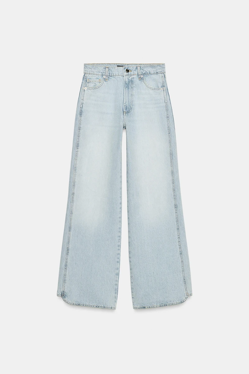 Z1975 LOW RISE STRAIGHT LEG JEANS WITH SEAM DETAIL