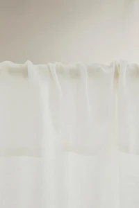 LINEN CURTAIN WITH SCALLOPED HEM