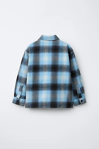 WASHED PLAID OVERSHIRT