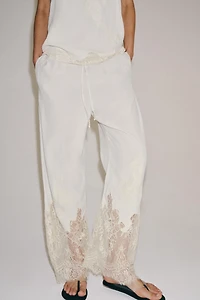 ZW COLLECTION LACE PAJAMA PANTS