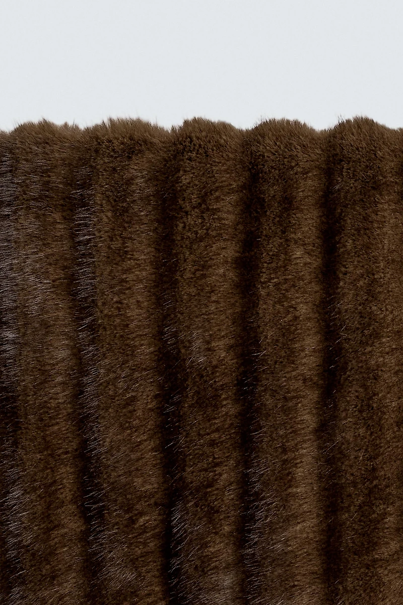 FAUX FUR MINI SKIRT HARRY LAMBERT FOR ZARA X DISNEY