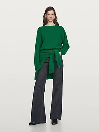 Flared high-waist jeans