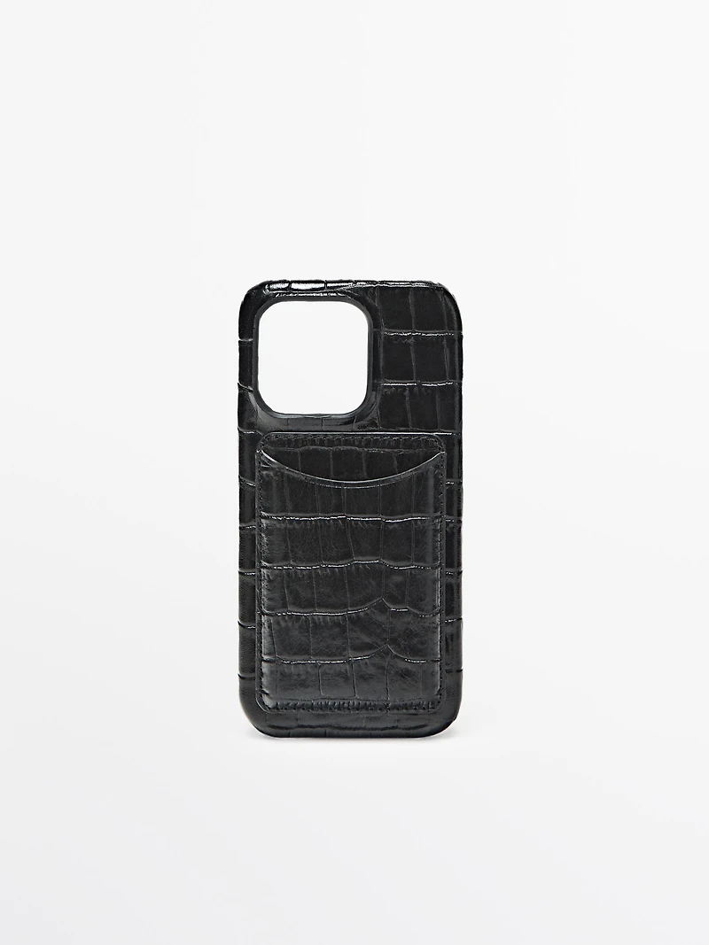 Nappa leather iPhone 16 Pro case