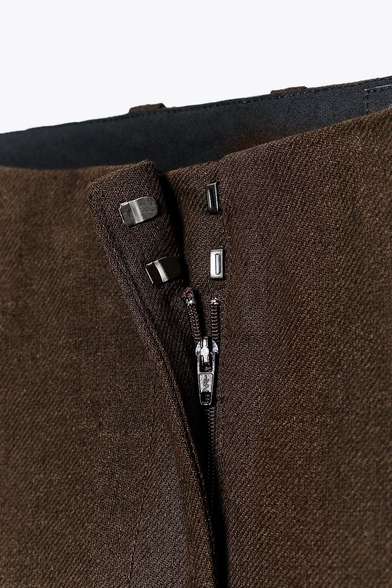 ZW COLLECTION LINEN BLEND LONG BERMUDA SHORTS