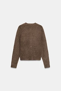 COVERED BUTTON CARDIGAN