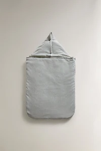STRIPED COTTON CARRYCOT BABY WRAP
