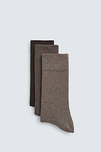 PACK OF 3 STRUCTURED SOCKS