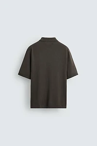 POLO EN MAILLE MÉLANGE DE COTON