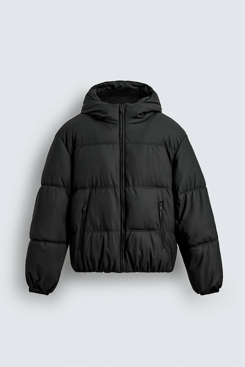 RUBBERIZED COMBINATION PUFFER JACKET
