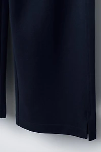 PANTALON INTERLOCK À JAMBES LARGES