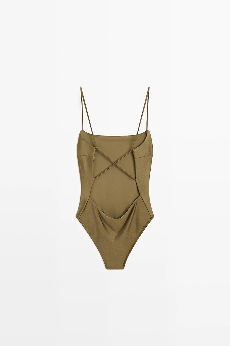 Swimsuit with thin straps