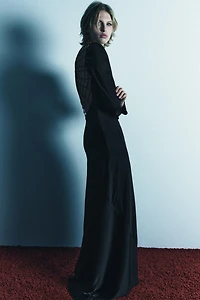 LIMITED EDITION SATIN EFFECT SPIDERWEB BACK DRESS