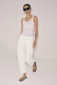 ZW COLLECTION BARREL POCKET DENIM PANTS