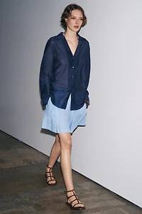 100% LINEN SHORTS ZW COLLECTION
