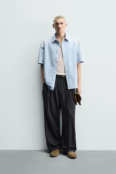 RELAXED FIT SPRAY WASH SHIRT