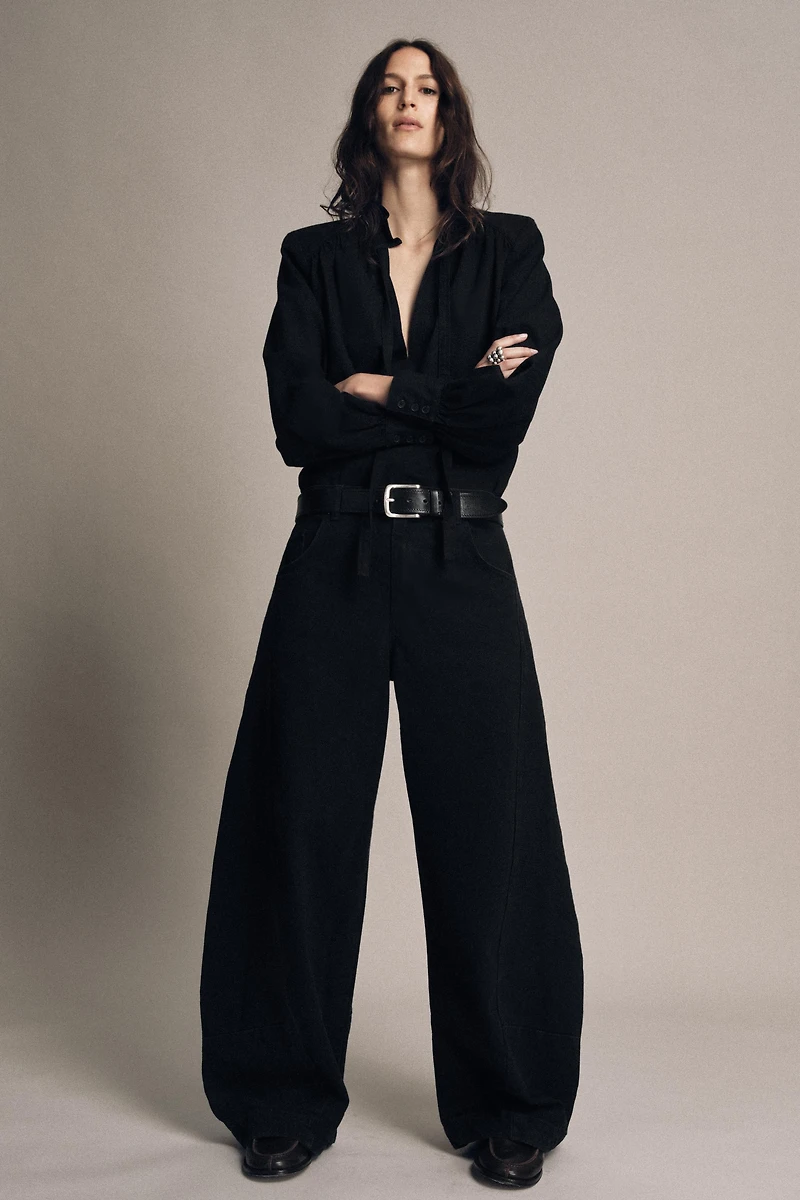 ZW COLLECTION LOW RISE BALLOON JEANS