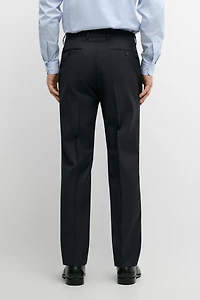 Striped 100% cool wool suit pants