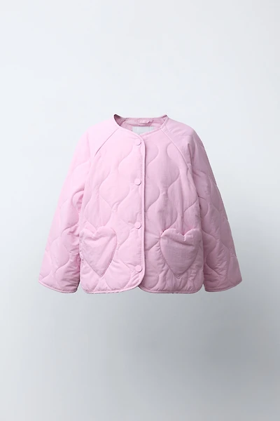 BLOUSON MATELASSÉ CŒURS