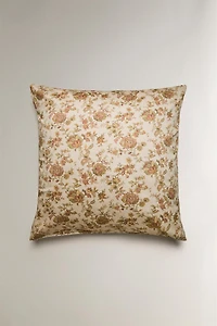 TAIE D’OREILLER SATIN FLEURS