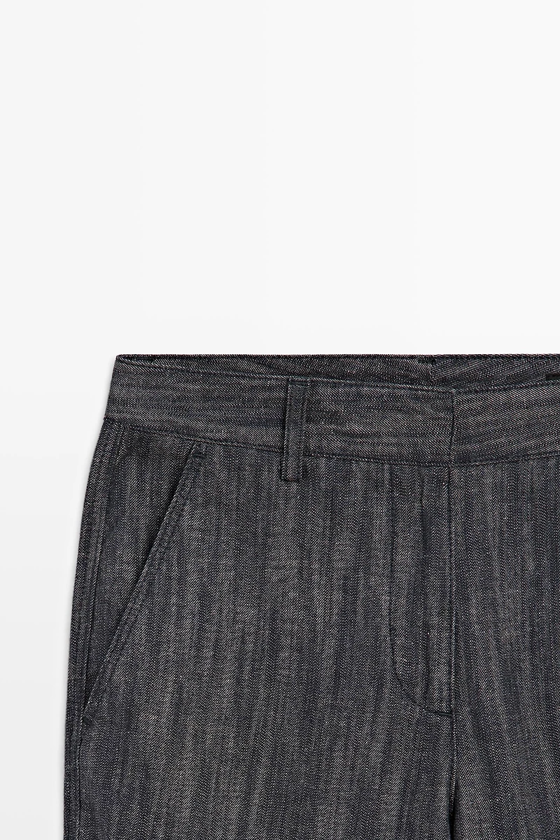 Pantalon flare cropped